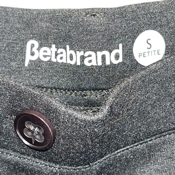 Betabrand women’s black wide leg pants. Size S/P EUC - Picture 9 of 10